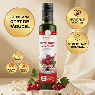 Zuhre Ana Oțet de păducel , 500 ml Fermentatie Naturala