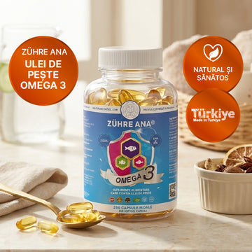 Omega 3 Ulei de Pește 1300 mg – 200 Capsule Masticabile