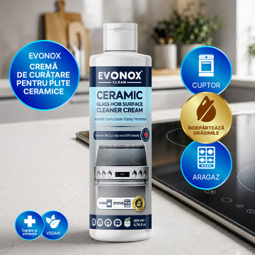 Clean Cremă pentru Curățarea Plitelor Ceramice și din Sticlă 200 ml