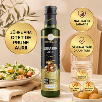 Oțet de Prune Mirabelle Aurii Zuhre Ana 250 ml