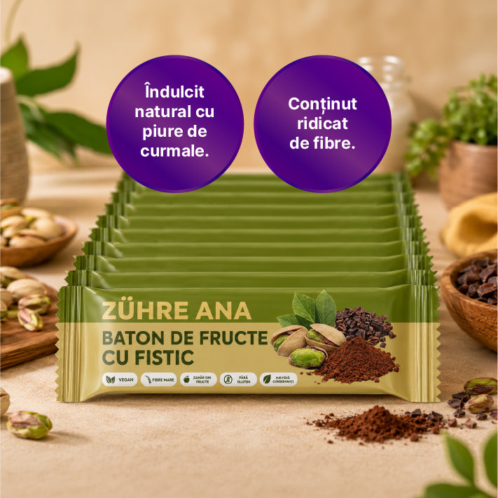 Bară cu Fructe, Fistic și Cacao 35 gr x 12 bucăți