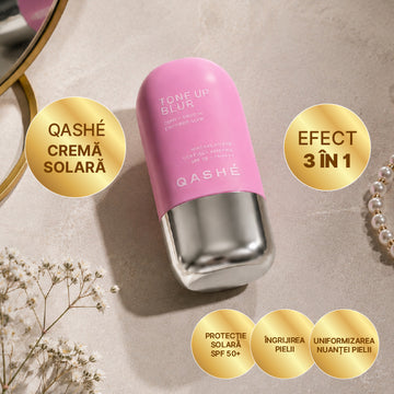 Qashé Tone Up Blur Light Cremă de Protecție Solară SPF 50+ PA++++
