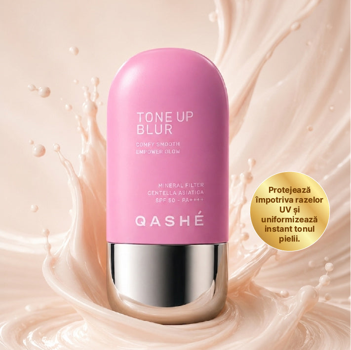Qashé Tone Up Blur Light Cremă de Protecție Solară SPF 50+ PA++++