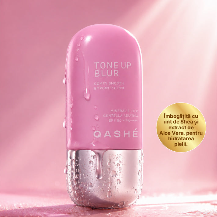 Qashé Tone Up Blur Light Cremă de Protecție Solară SPF 50+ PA++++