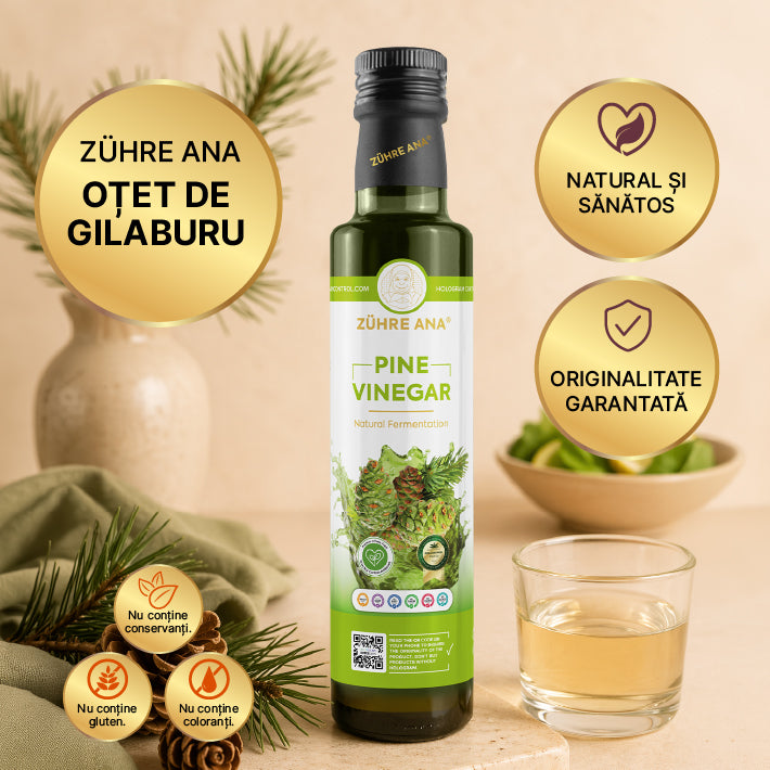 Zuhre Ana Oțet de Pin Natural Fermentat Pine Vinegar 500 ml