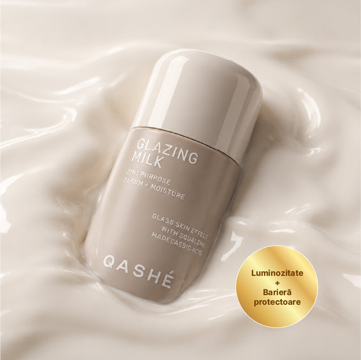 Qashé Glazing milk / Lapte hidratant 2in1 cu efect de iluminare 80ml