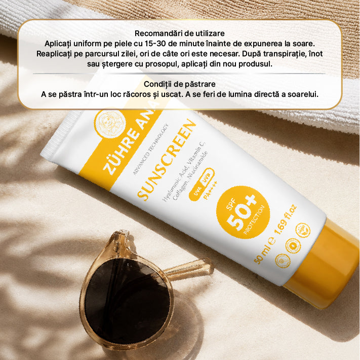 Cremă Solară Zuhre Ana SPF 50+ UVA/UVB