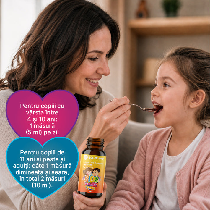 Sirop de echinacea și ghimbir pentru copii 150 ml
