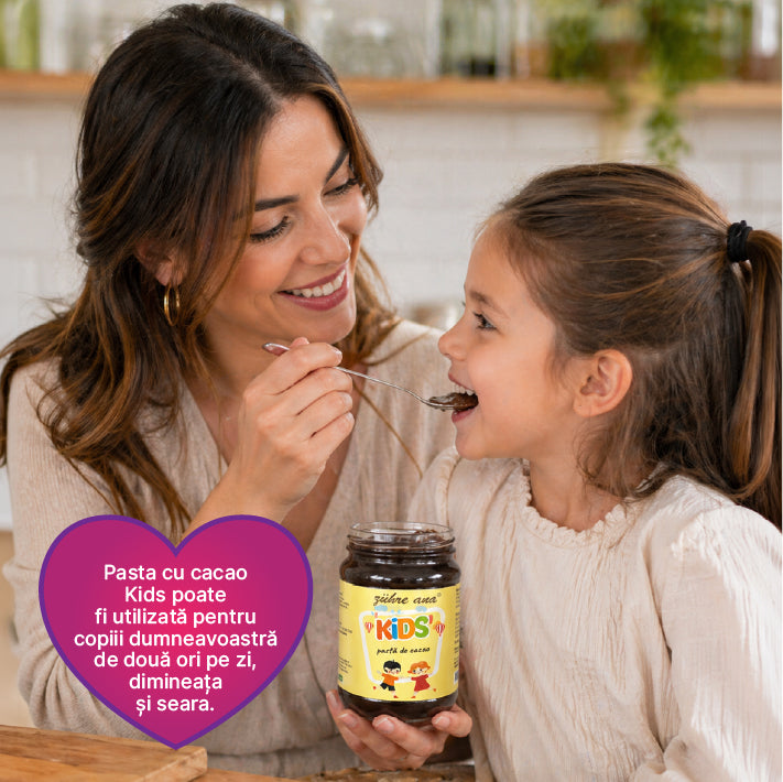 Zuhre Ana Kids – Pastă de Cacao pentru Copii, 240 gr cu Vitamina C, Zinc și Calciu – Fără conservanți