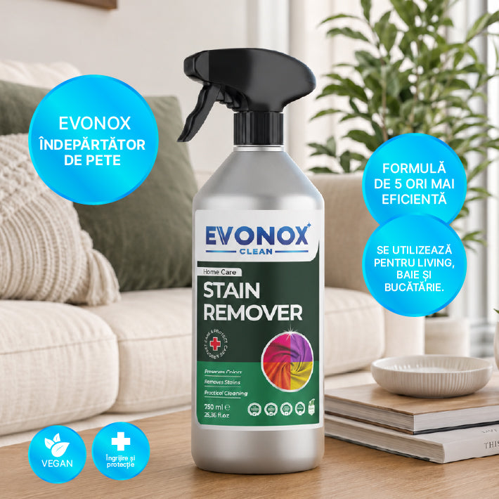 Spray de îndepărtare a petelor Evonox Clean Multi-Purpose Ultra Puternic 750 ml - Vegan