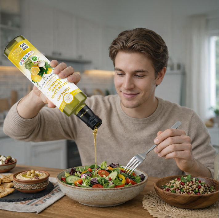 Oțet de Lămâie Usturoi și Pătrunjel Fermentație Naturală 500 ml