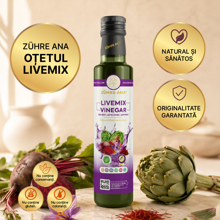 Zuhre Ana Oțet Livemix Fermentație Naturală 500 ml