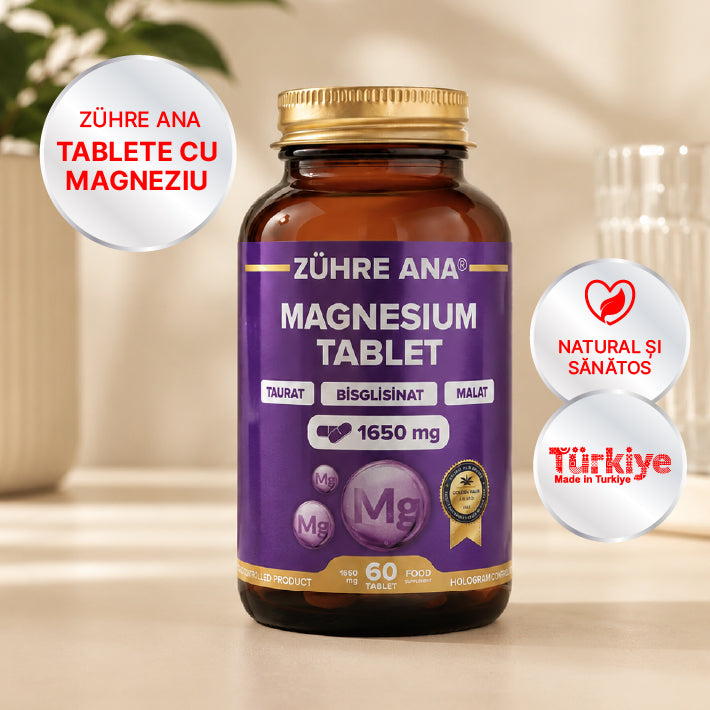 Zuhre Ana Magneziu Bisglicinat, Taurat, Malat 60 Tablete
