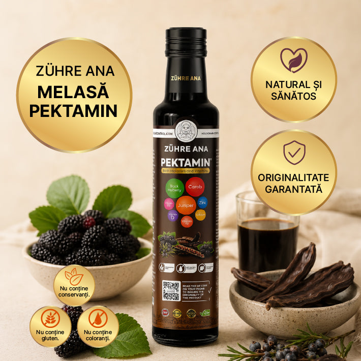 Pektamin - Un amestec de melasă de dud negru, roșcov și ienupăr (fortificat cu vitamine)