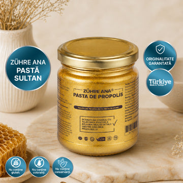 Pastă de Propolis cu Beta Glucan și Ginseng 240 gr