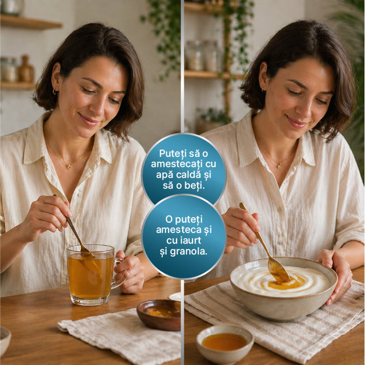 Pastă de Propolis cu Beta Glucan și Ginseng 240 gr