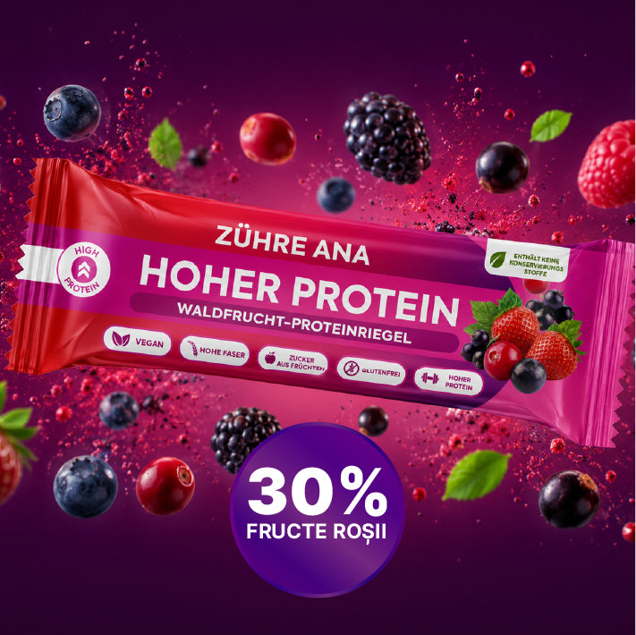 Bară Proteică cu Fructe de Pădure 40 gr x 12 bucăți