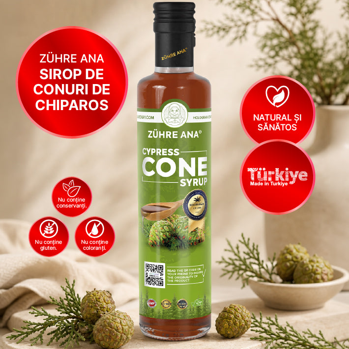 Sirop de Conuri cu Chiparos și Soc Negru 500 ml