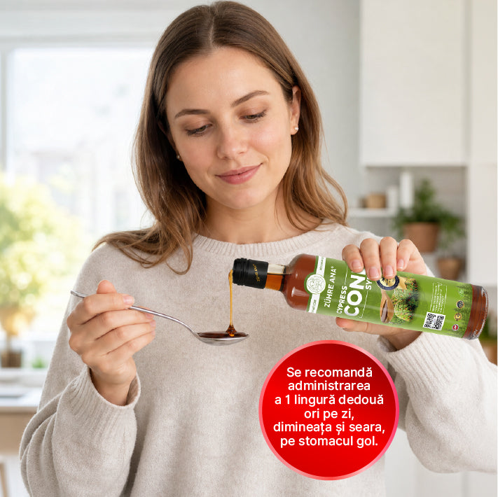 Sirop de Conuri cu Chiparos și Soc Negru 500 ml