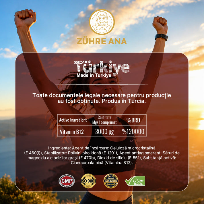 Tabletele Zühre Ana cu Vitamina B12