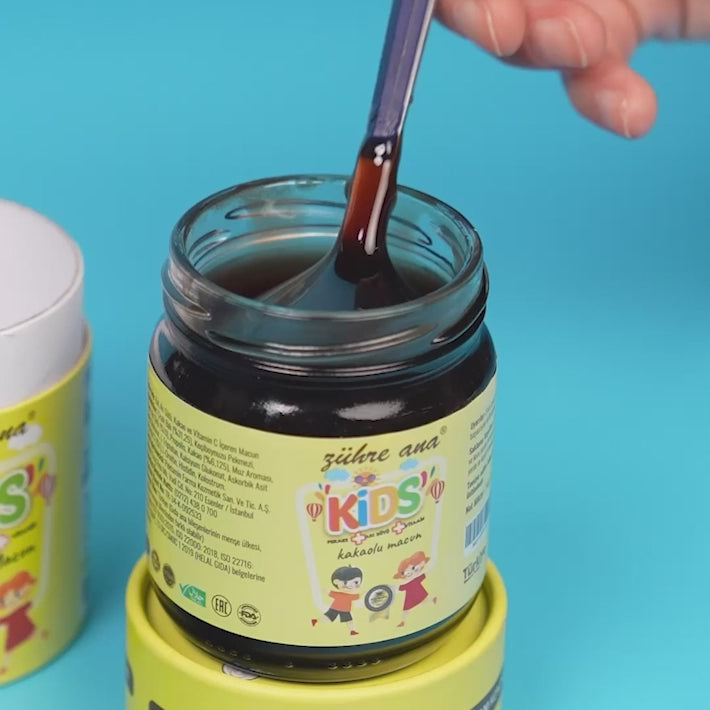 Zuhre Ana Kids – Pastă de Cacao pentru Copii, 240 gr cu Vitamina C, Zinc și Calciu – Fără conservanți